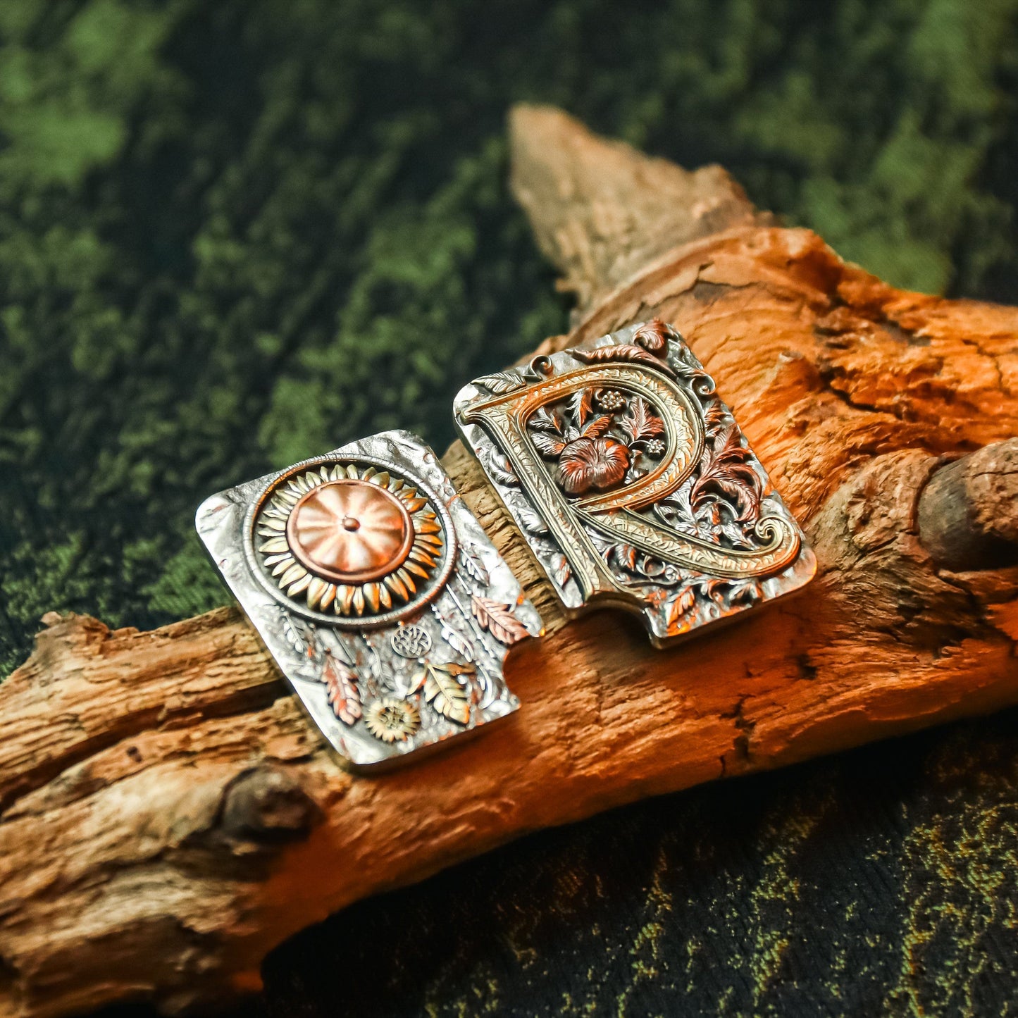 Push Slider – BPMods Crystal Slider | PMMA Copper Titanium EDC Fidget