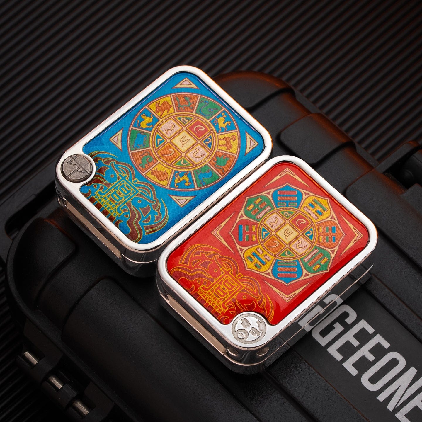 Push Slider – BPMods Crystal Slider | PMMA Copper Titanium EDC Fidget