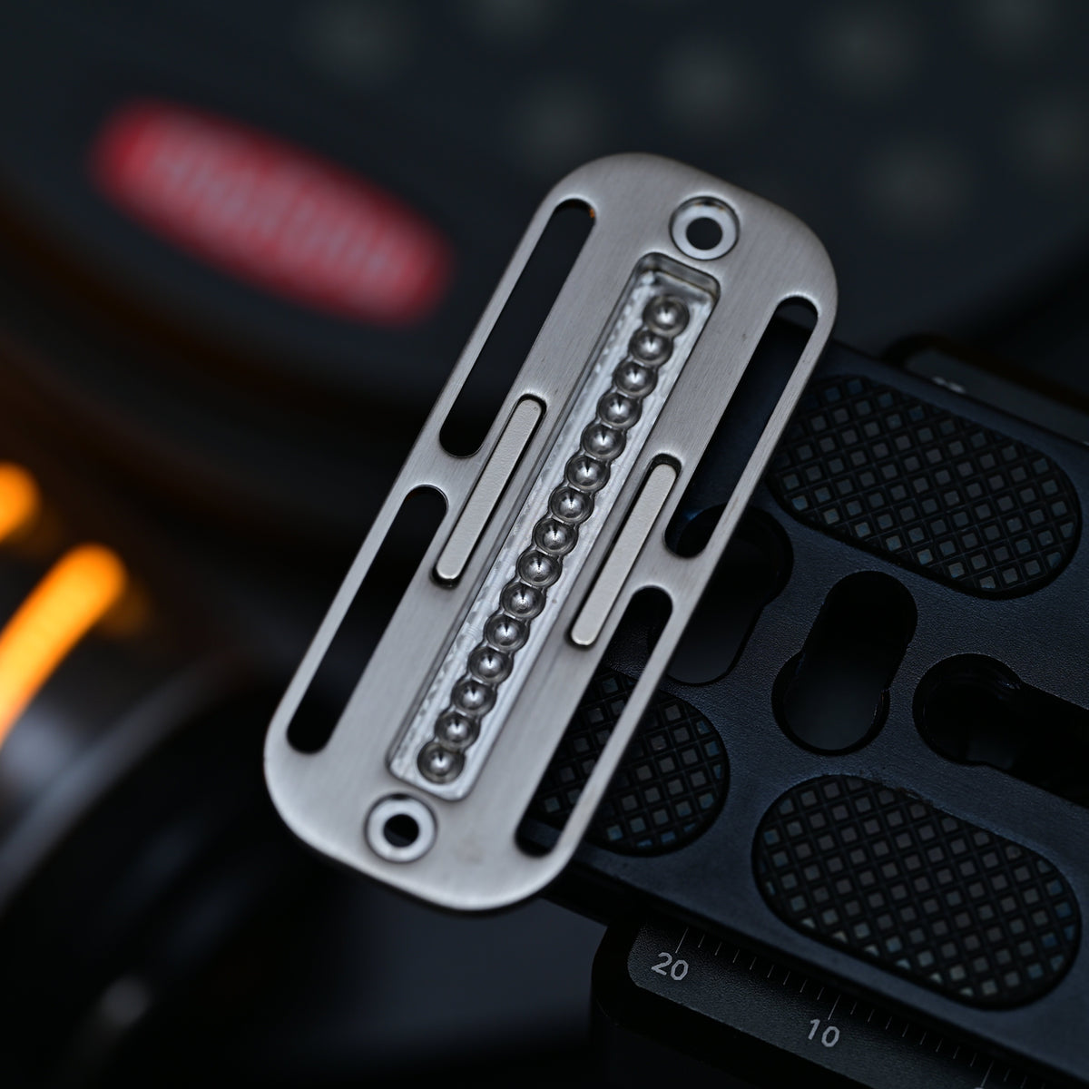 Interchangeable Track Fidget Slider Insert BPMods Pioneer - Dense Track - Natural Stainless Steel