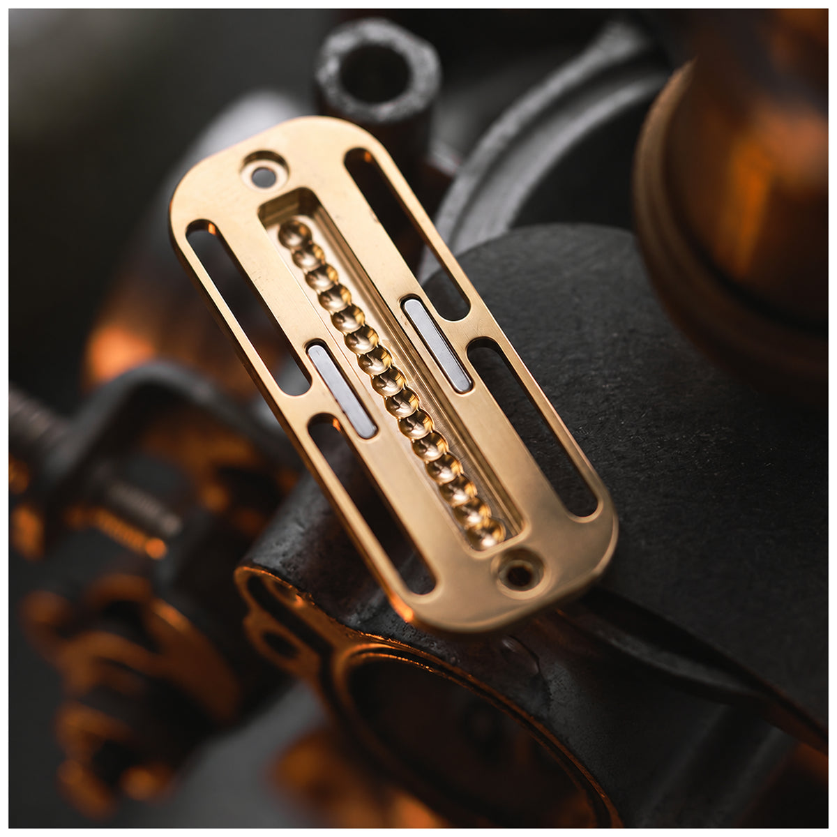 Interchangeable Track Fidget Slider Insert BPMods Pioneer - Dense Track - Brass