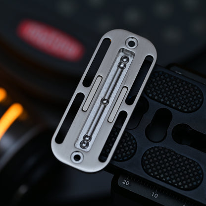 Interchangeable Track Fidget Slider Insert BPMods Pioneer - Long-Travel Five-Ball Track - Natural Stainless Steel