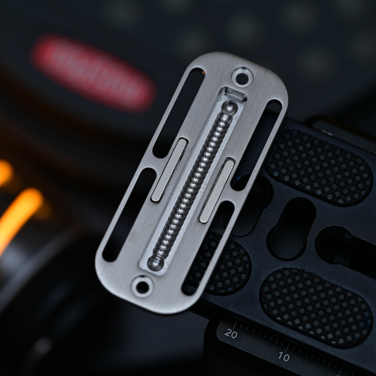 Interchangeable Track Fidget Slider Insert BPMods Pioneer - Ultra-Dense Track - Natural Stainless Steel