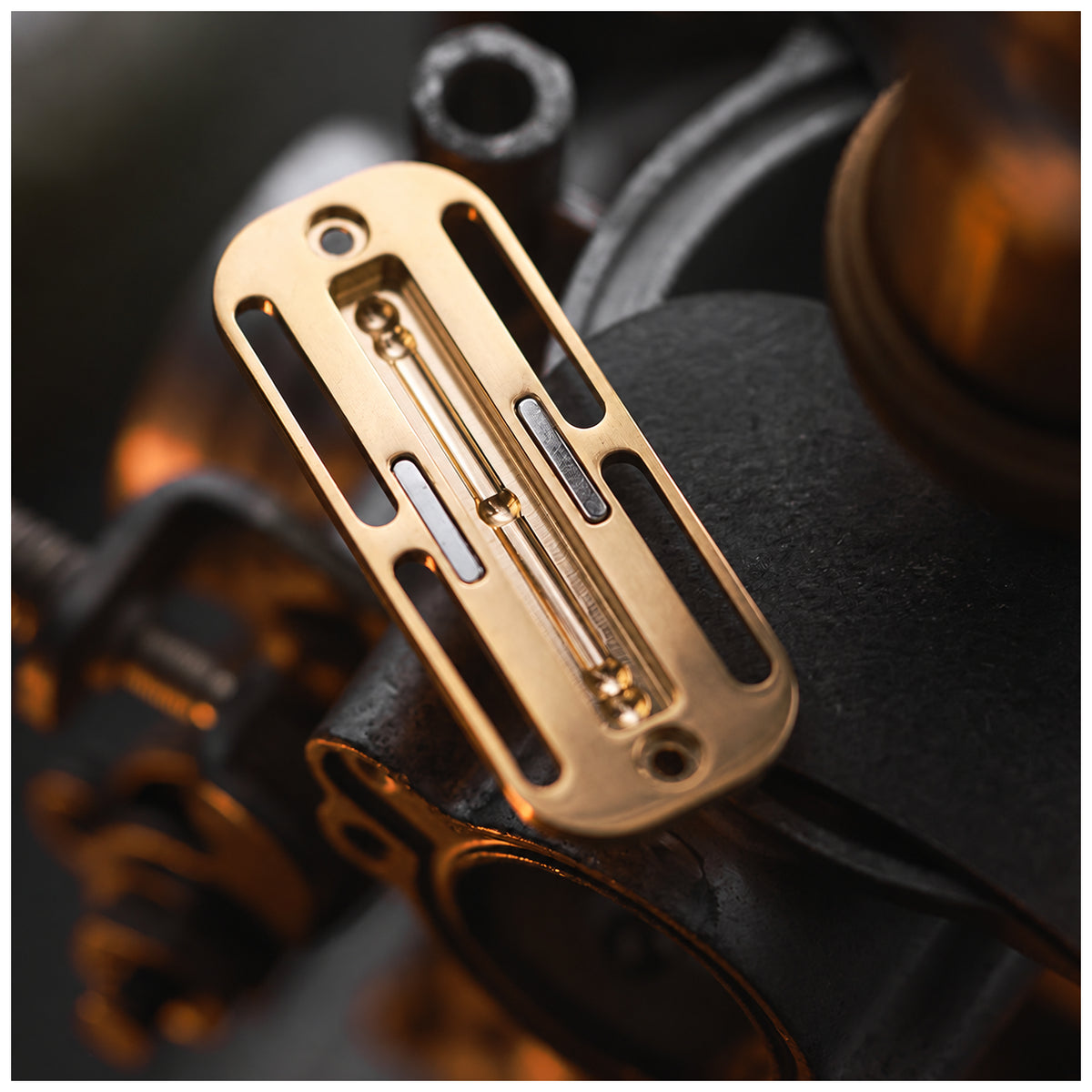 Interchangeable Track Fidget Slider Insert BPMods Pioneer - Long-Travel Five-Ball Track - Brass