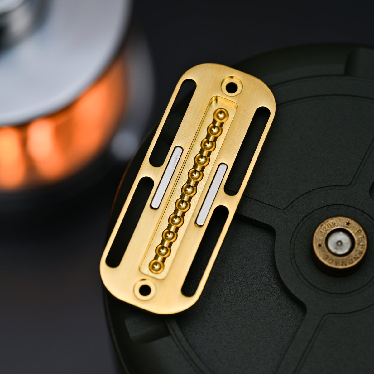 Interchangeable Track Fidget Slider Insert BPMods Pioneer - Stepped Track - Brass