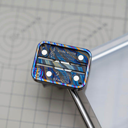 Twisted-Pattern Dual-Pitch Fidget Slider Insert BPMods Nine-Grid - product view 4