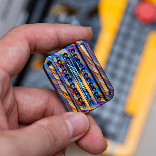 Twisted-Pattern Dual-Pitch Fidget Slider Insert BPMods Nine-Grid - product view 1
