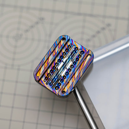 Twisted-Pattern Dual-Pitch Fidget Slider Insert BPMods Nine-Grid - product view 3