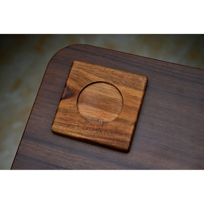 Stackable Acacia-Wood Slider Display Stand BPMods - Rotating Base