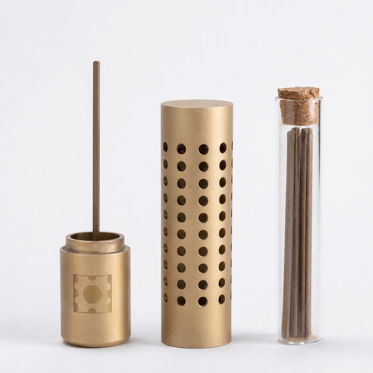 Brass Incense Holder Desktop Vase for Home Aromatherapy and Decor product view 5