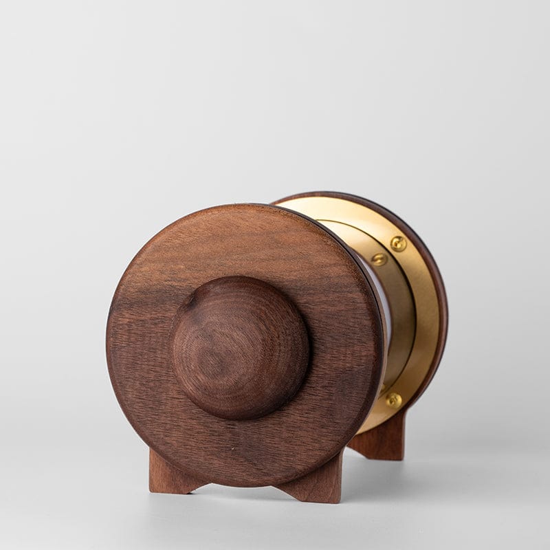 EDC Accessories – 01EDC Time Container | Black Walnut Brass Glass EDC Storage Capsule