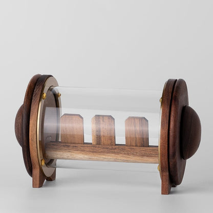 EDC Accessories – 01EDC Time Container | Black Walnut Brass Glass EDC Storage Capsule