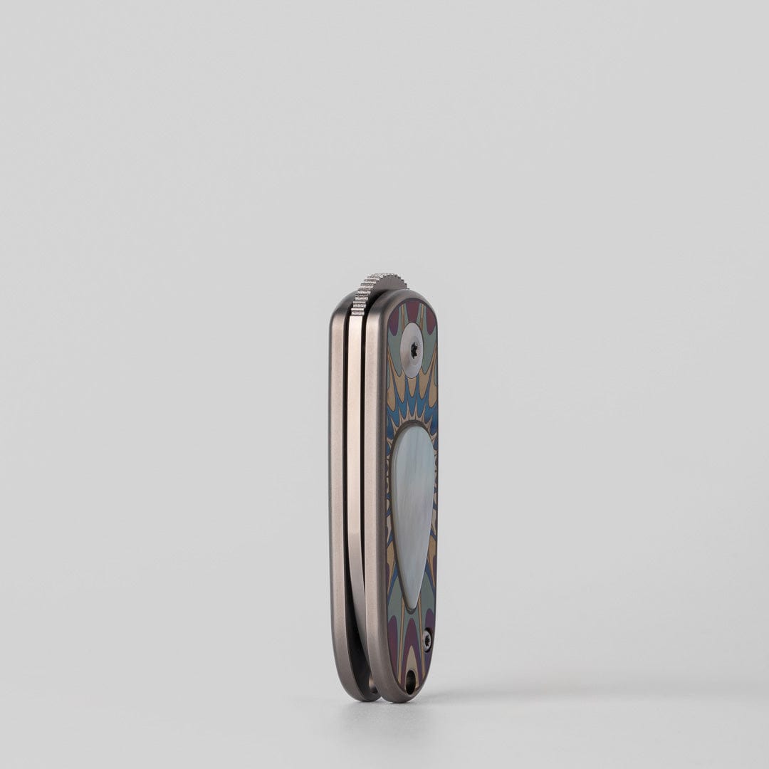 Pocket Knife EDC – Changshanqijie Yuebao | M390 Steel Titanium Shell Inlay