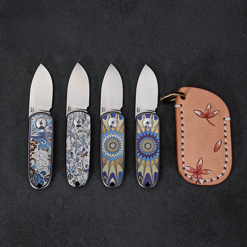 Pocket Knife EDC – Changshanqijie Yuebao | M390 Steel Titanium Shell Inlay