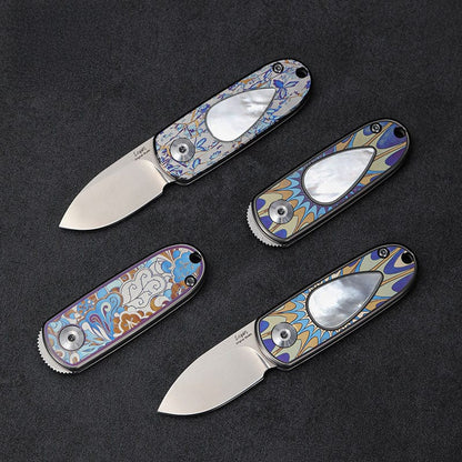 Pocket Knife EDC – Changshanqijie Yuebao | M390 Steel Titanium Shell Inlay