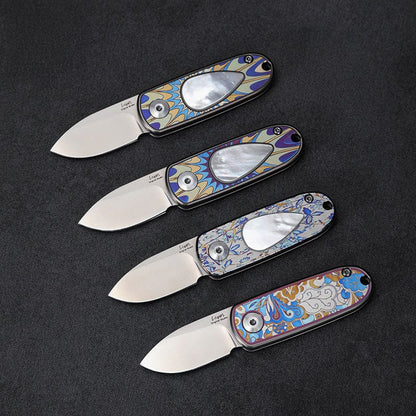 Pocket Knife EDC – Changshanqijie Yuebao | M390 Steel Titanium Shell Inlay