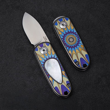 Pocket Knife EDC – Changshanqijie Yuebao | M390 Steel Titanium Shell Inlay