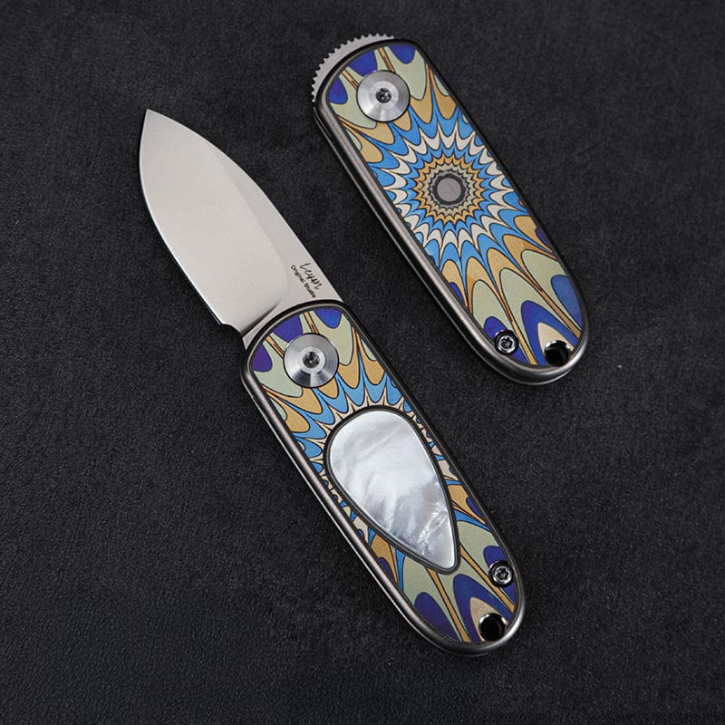 Pocket Knife EDC – Changshanqijie Yuebao | M390 Steel Titanium Shell Inlay