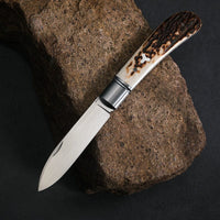 M390+antler handle