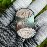 Oil Slick Zirconium+Titanium engraving (Ice crack pattern)