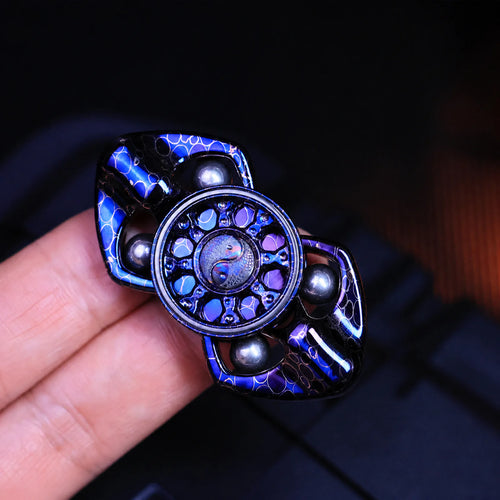 Two Lobe Metal Fidget Spinner Chimago Dragon Scale for EDC Desk Play product view 1