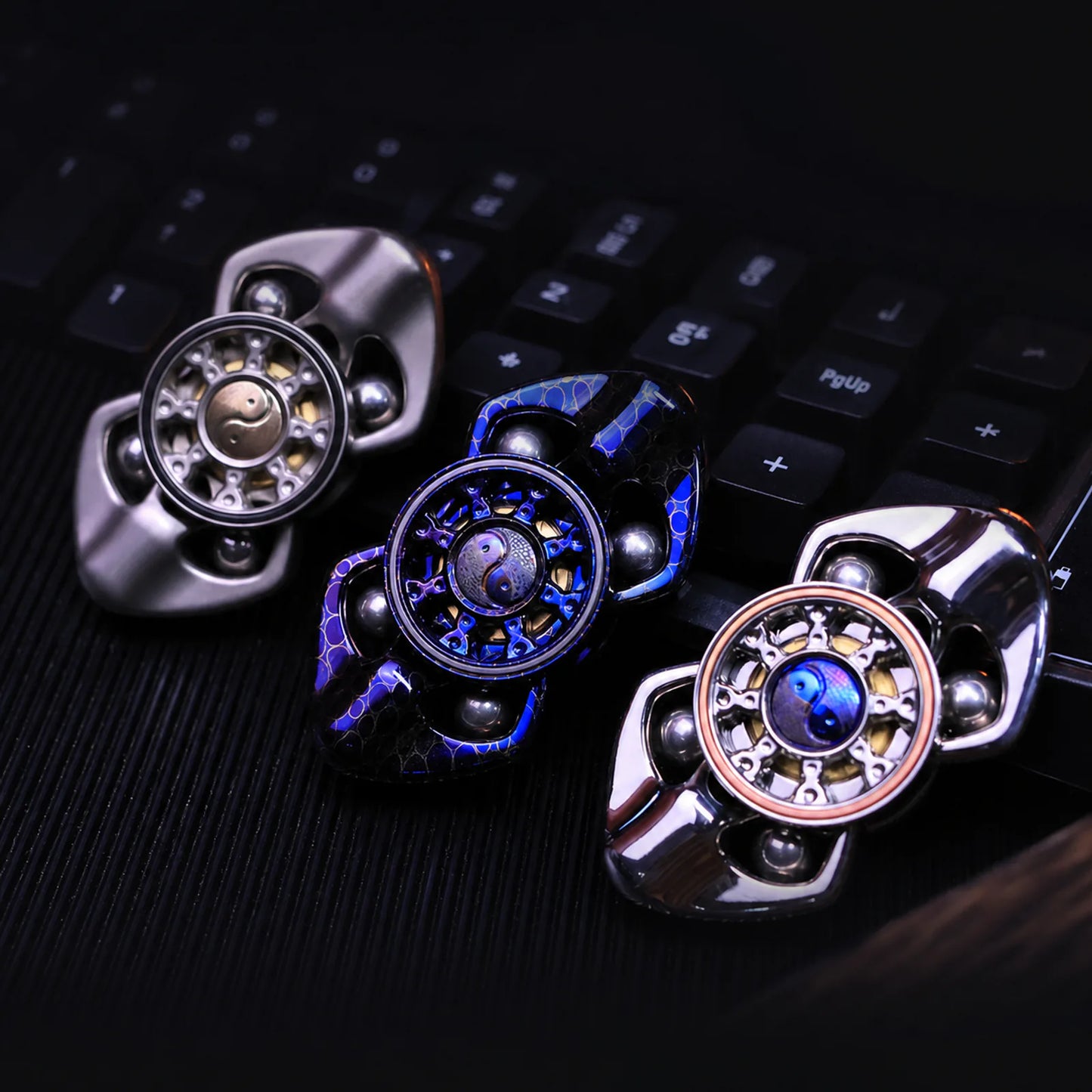 Two Lobe Metal Fidget Spinner Chimago Dragon Scale for EDC Desk Play product view 2