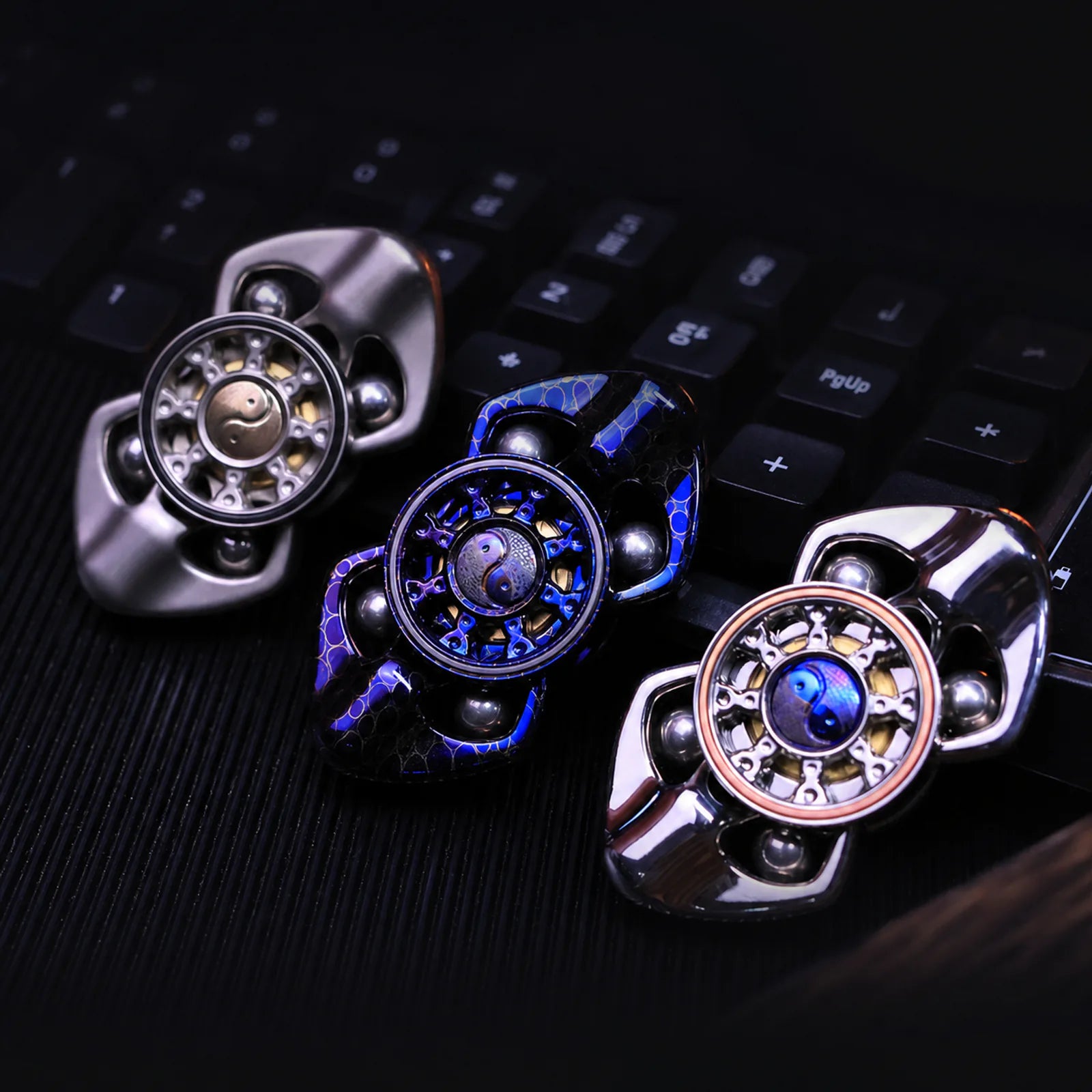 Two Lobe Metal Fidget Spinner Chimago Dragon Scale for EDC Desk Play product view 2