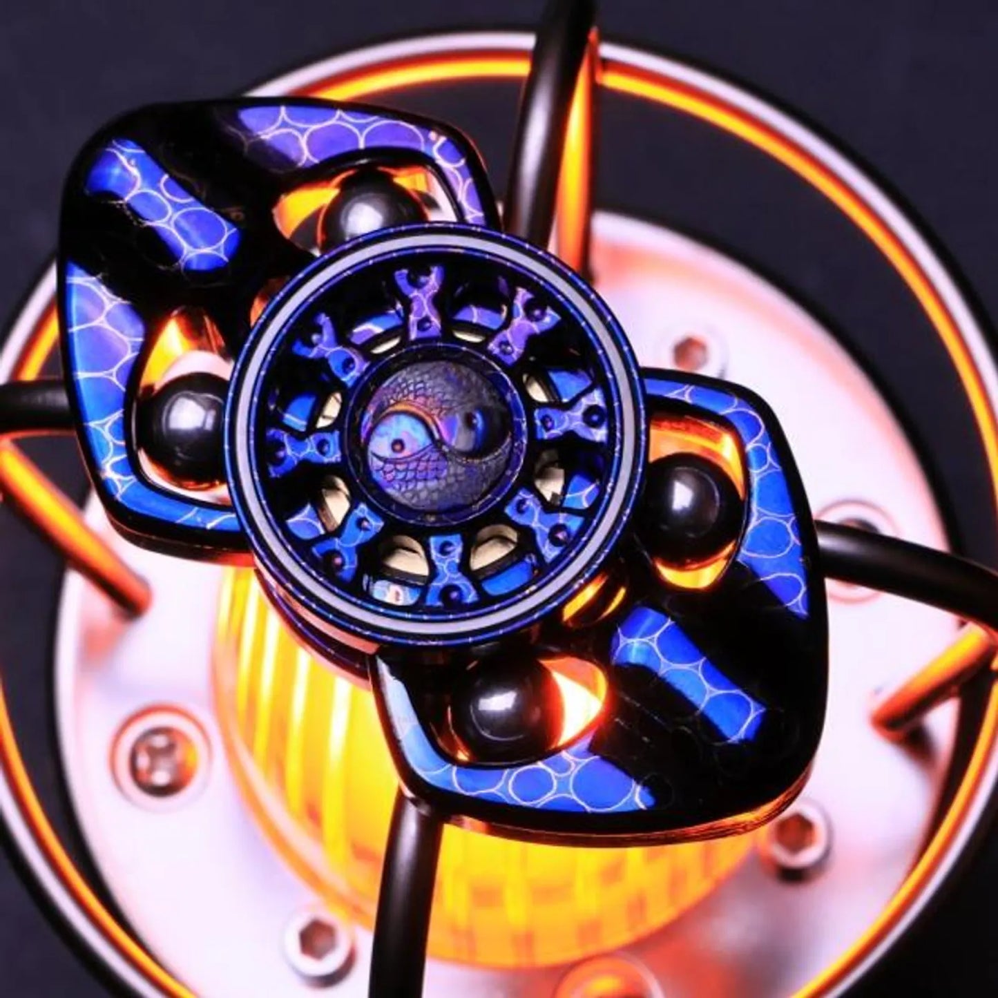 Two Lobe Metal Fidget Spinner Chimago Dragon Scale for EDC Desk Play product view 5