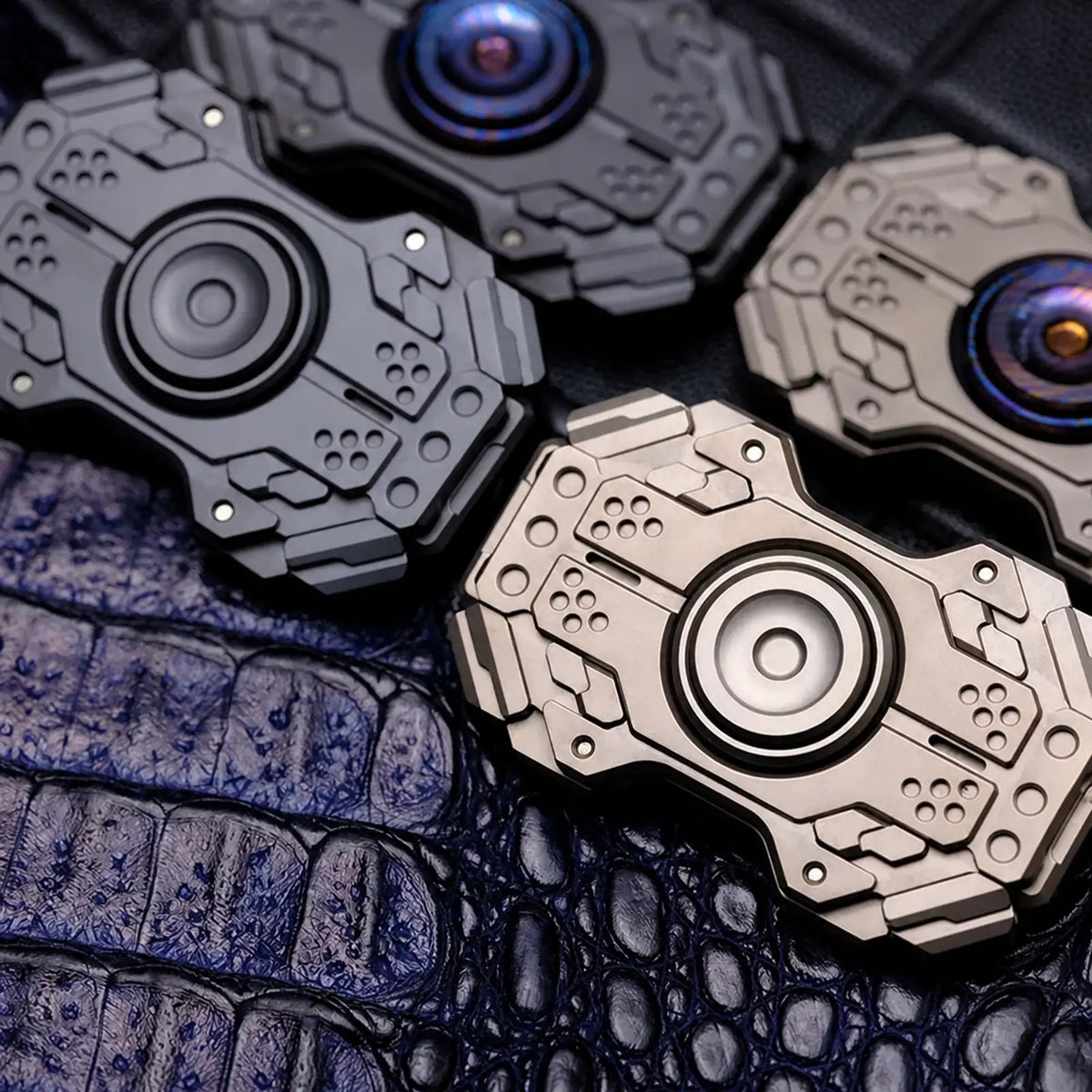 Chimago Explorer transformable metal fidget spinner in hand