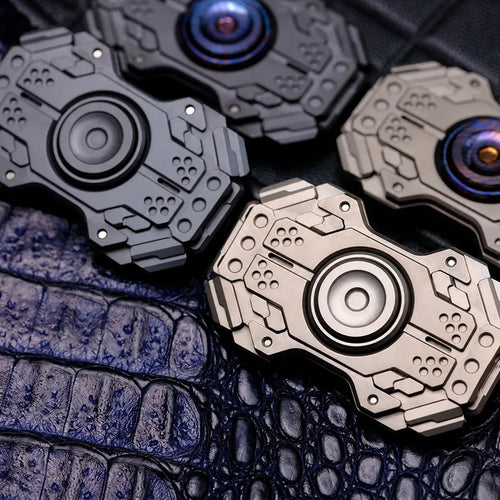 Chimago Explorer transformable metal fidget spinner in hand