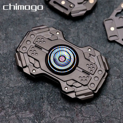 Chimago Explorer fidget spinner with articulated armor plates
