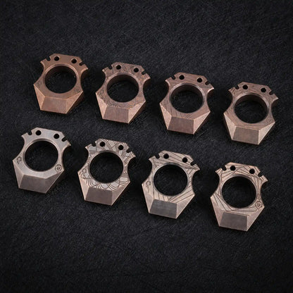 Chimago Ghost Brass Knuckle Bottle Opener EDC Pocket Carry Tool product view 1