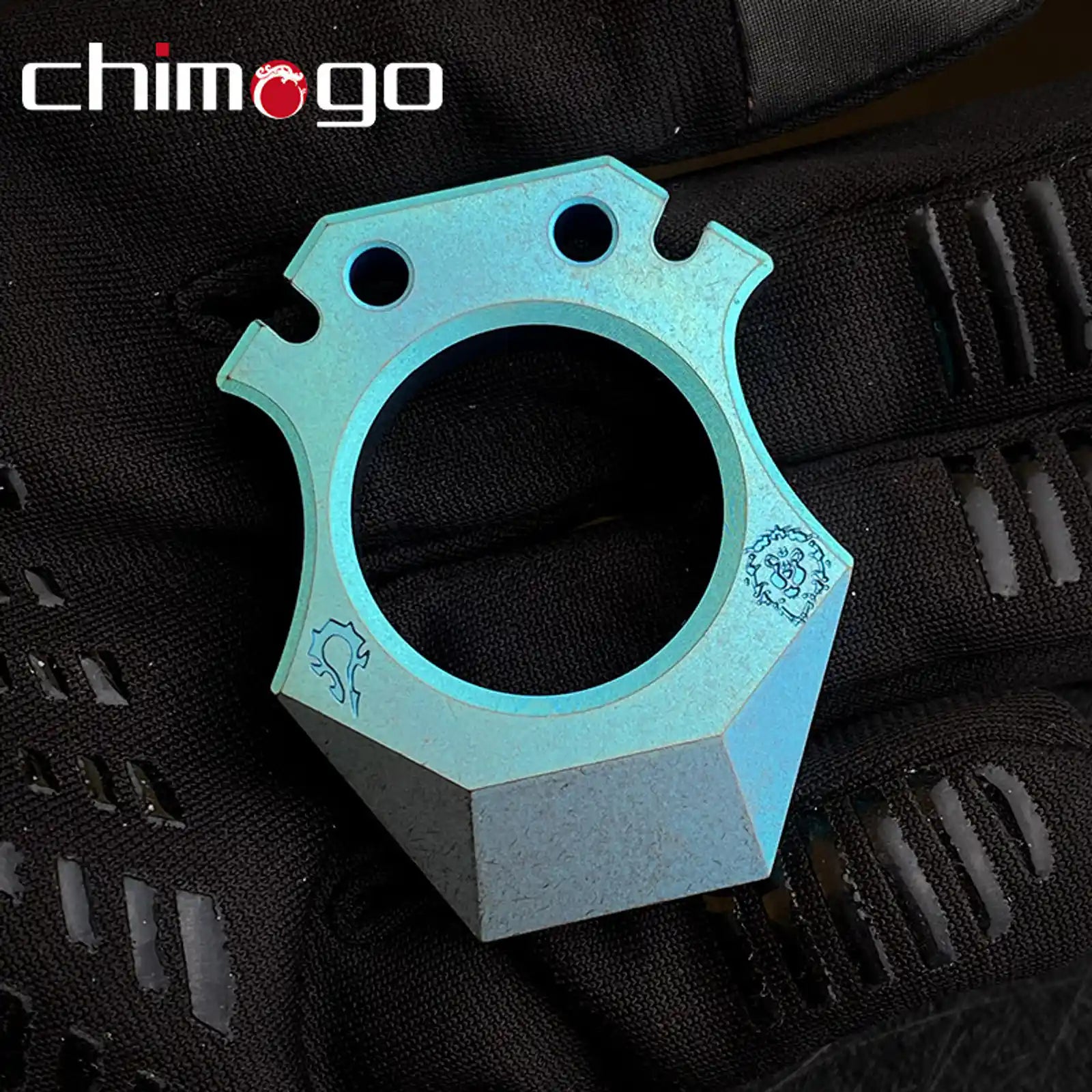 Chimago Ghost Brass Knuckle Bottle Opener EDC Pocket Carry Tool product view 3