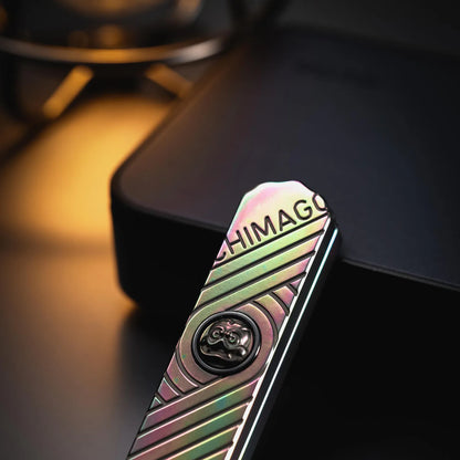 Chimago Hada multi material mechanical fidget slider for EDC desk play view 5