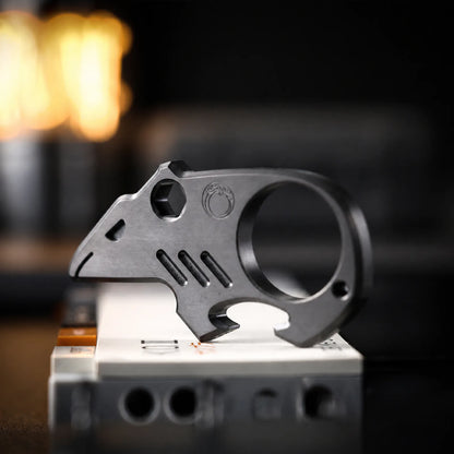 Chimago Mouse Zirconium Brass Knuckle Bottle Opener EDC Tool product view 1