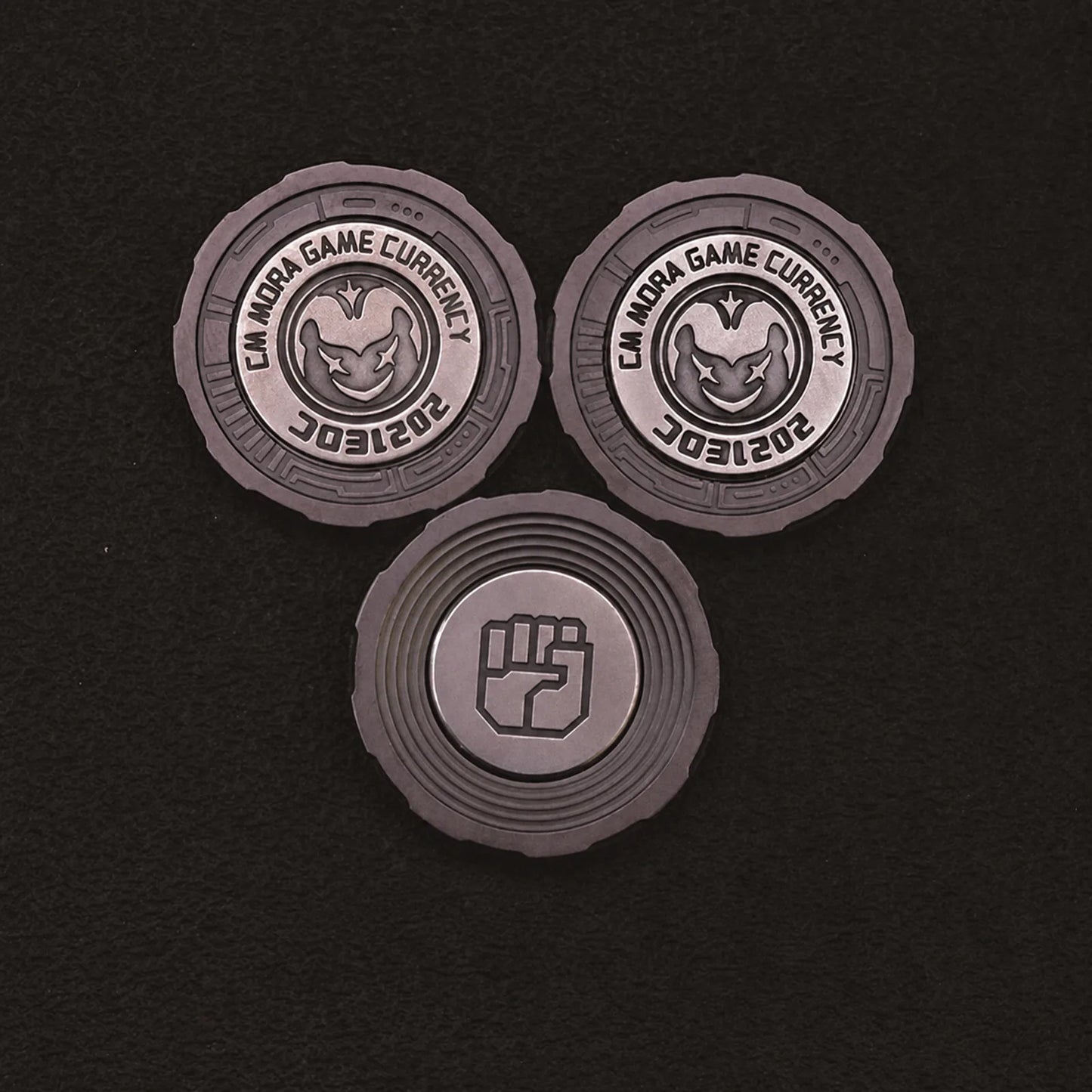 Chimago rock paper scissors decision coins in zirconium alloy