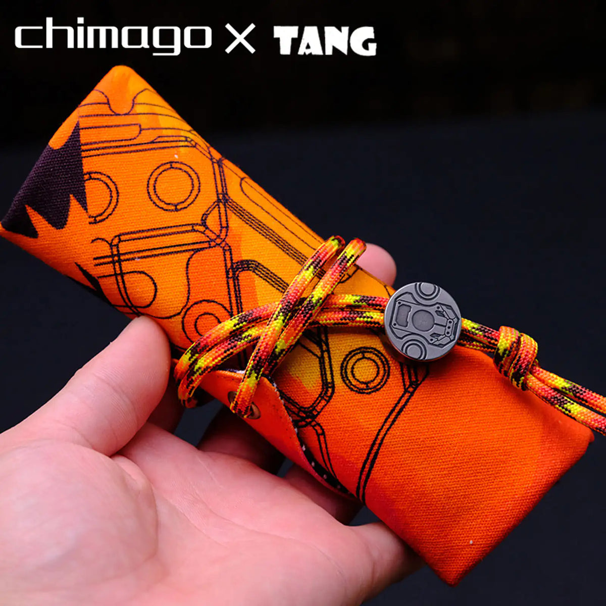 Cotton EDC Handkerchief Chimago TANG Tiger Blade Pocket Carry Cloth product view 1