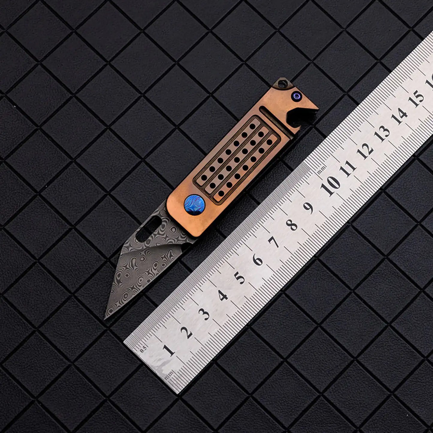 Chimago Yulong Folding Pocket Knife Damascus Blade EDC Carry Tool product view 5