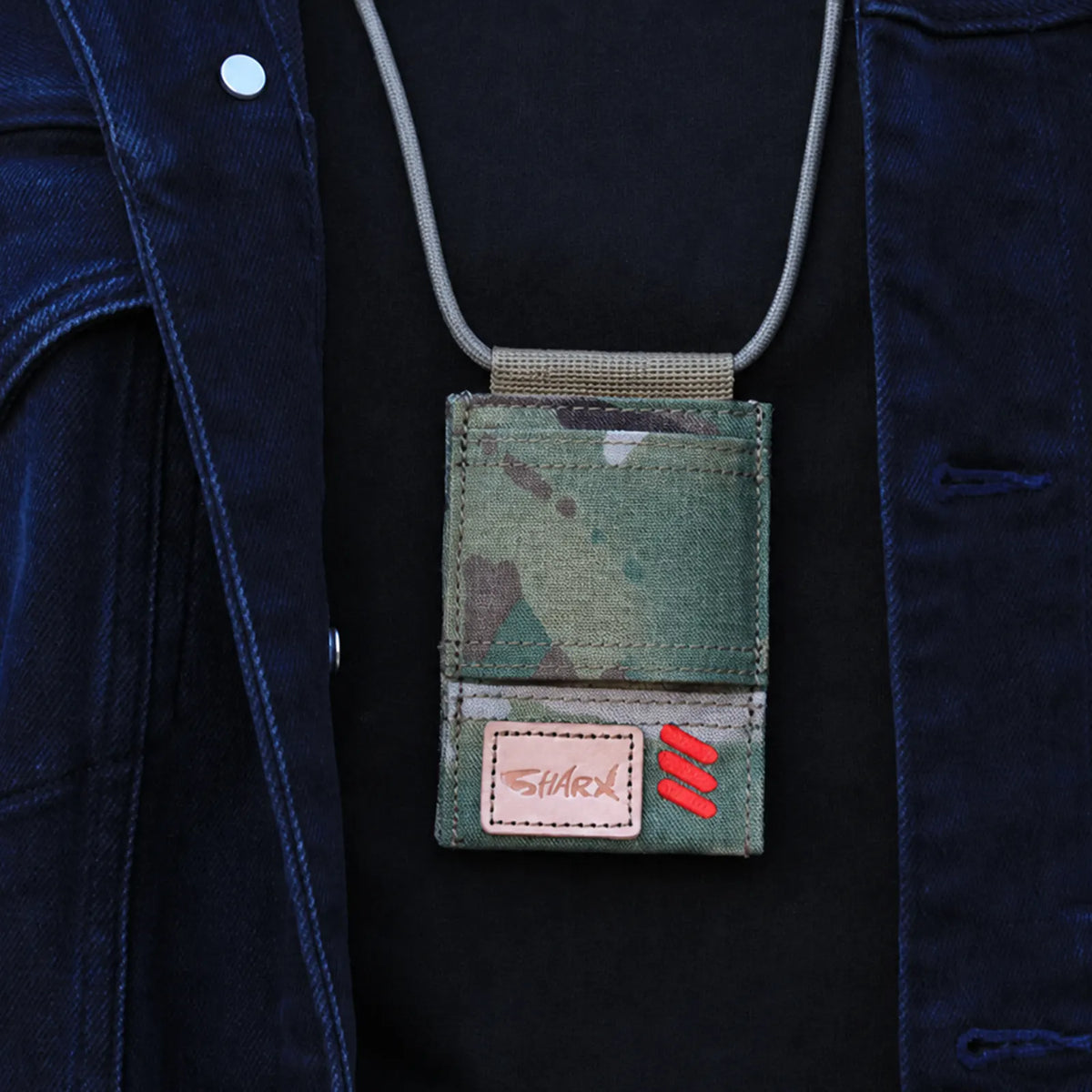 Tactical EDC Pouch Compact Camouflage Neck Wallet for Outdoor Carry product view 4