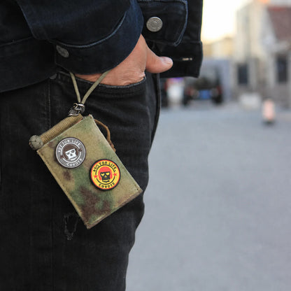 Tactical EDC Pouch Compact Camouflage Neck Wallet for Outdoor Carry product view 5