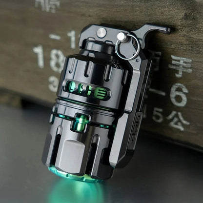 Tactile Slider – DJG Destroyer | Titanium Brass Zirconium EDC Push Slider