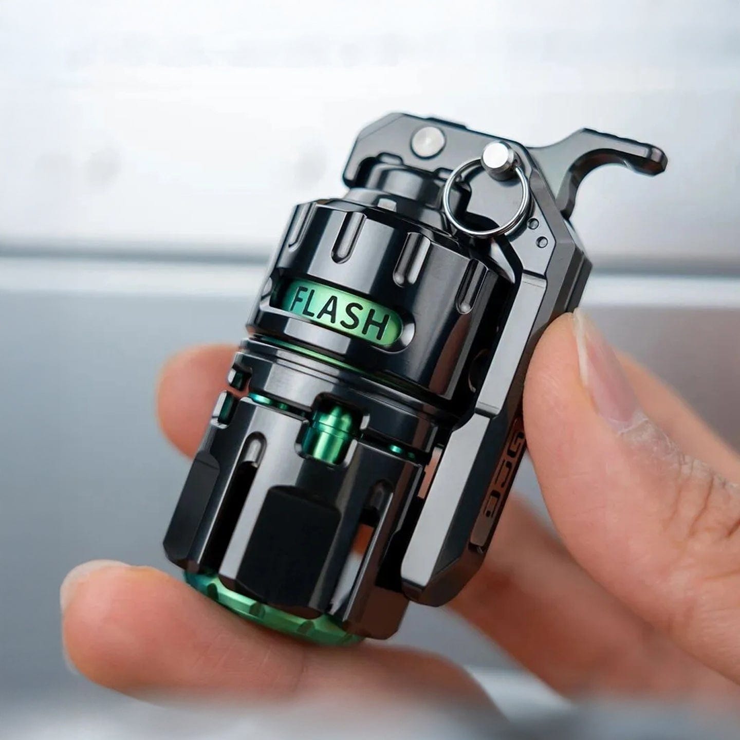 Tactile Slider – DJG Destroyer | Titanium Brass Zirconium EDC Push Slider