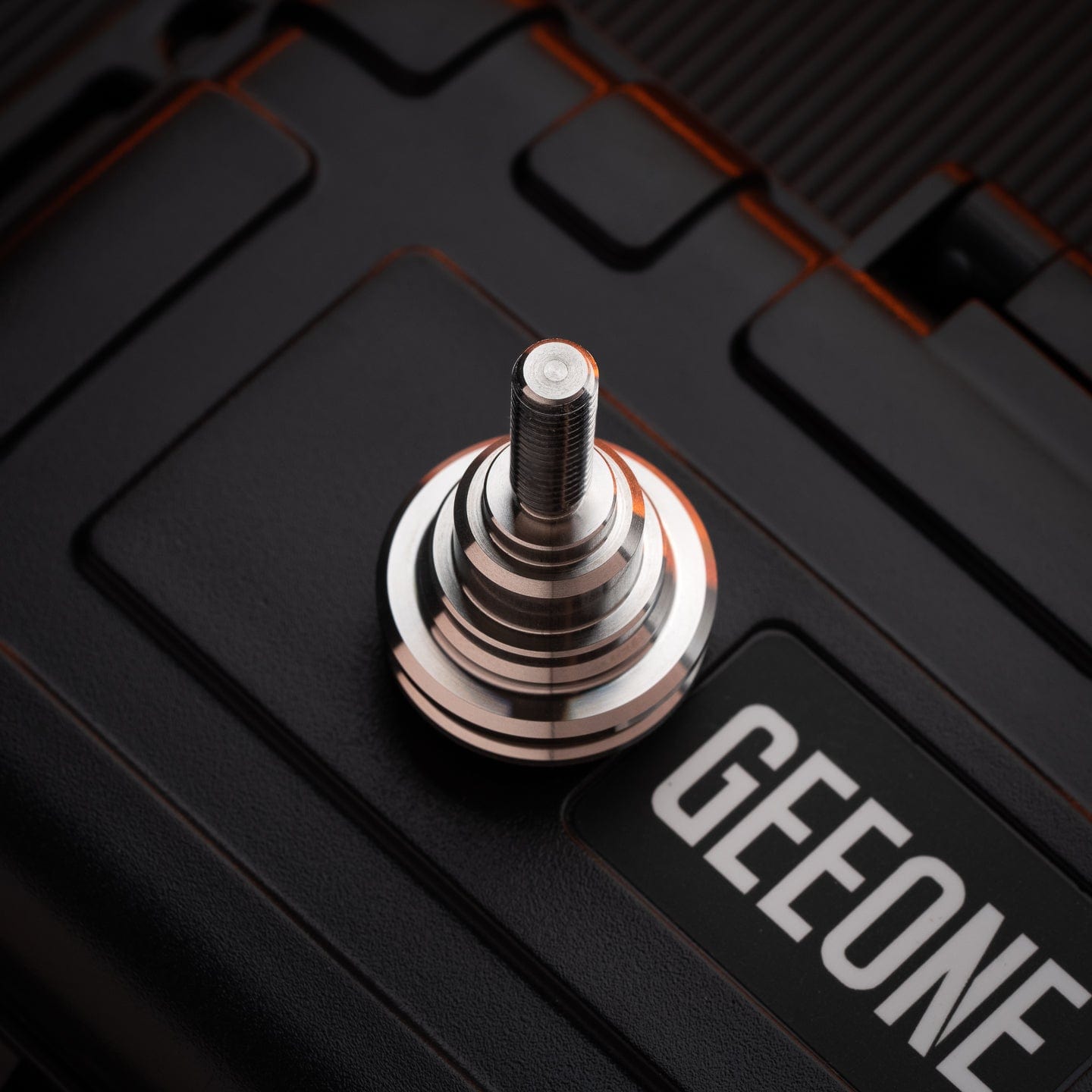 Tactile Slider – DJG Destroyer | Titanium Brass Zirconium EDC Push Slider