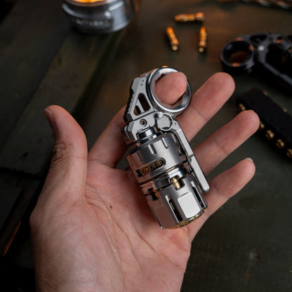 Tactile Slider – DJG Destroyer | Titanium Brass Zirconium EDC Push Slider