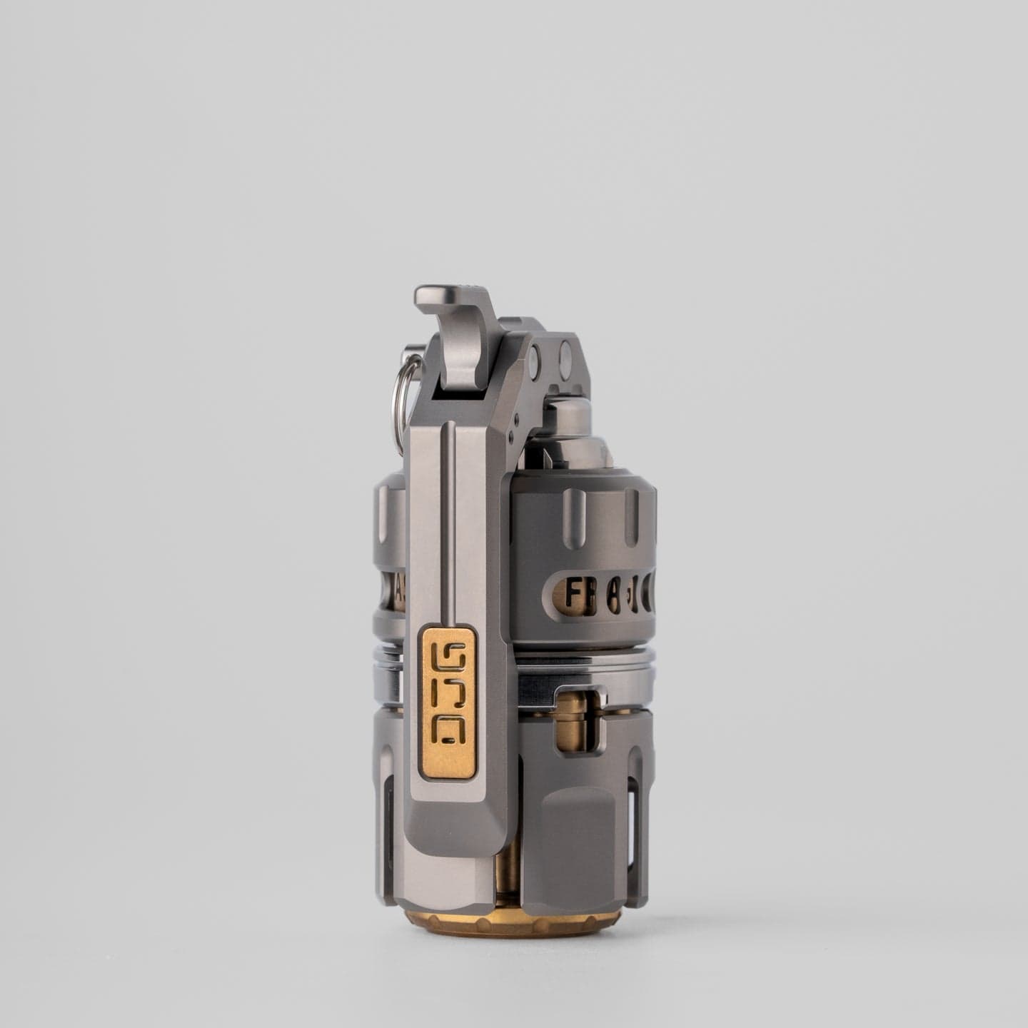 Tactile Slider – DJG Destroyer | Titanium Brass Zirconium EDC Push Slider