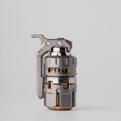 Tactile Slider – DJG Destroyer | Titanium Brass Zirconium EDC Push Slider