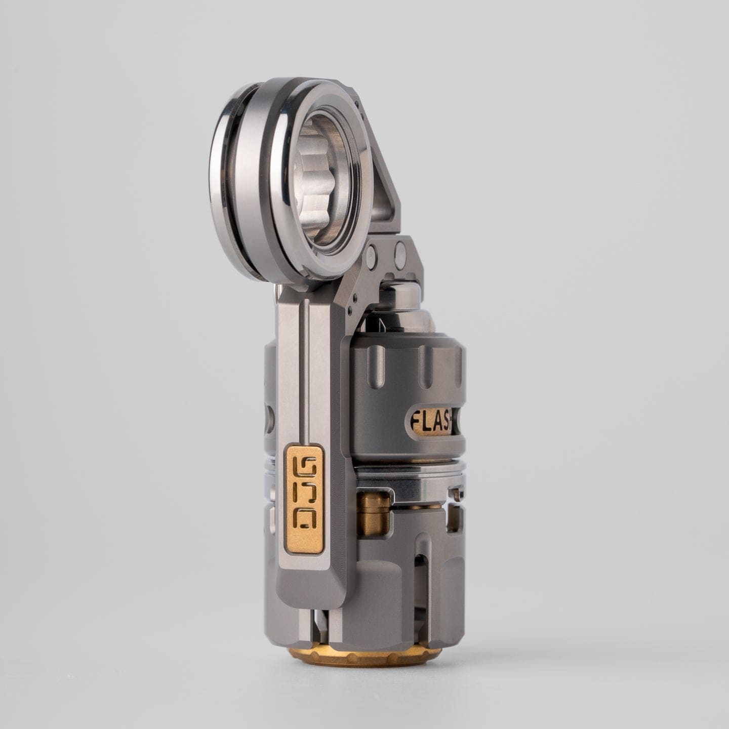 Tactile Slider – DJG Destroyer | Titanium Brass Zirconium EDC Push Slider