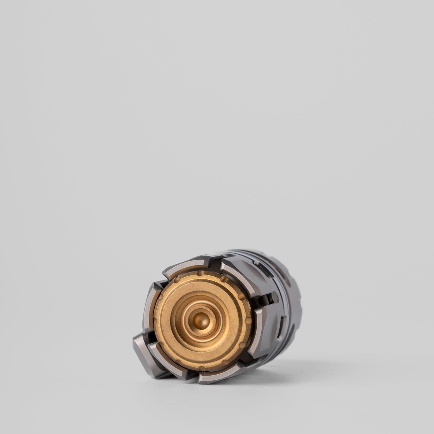 Tactile Slider – DJG Destroyer | Titanium Brass Zirconium EDC Push Slider