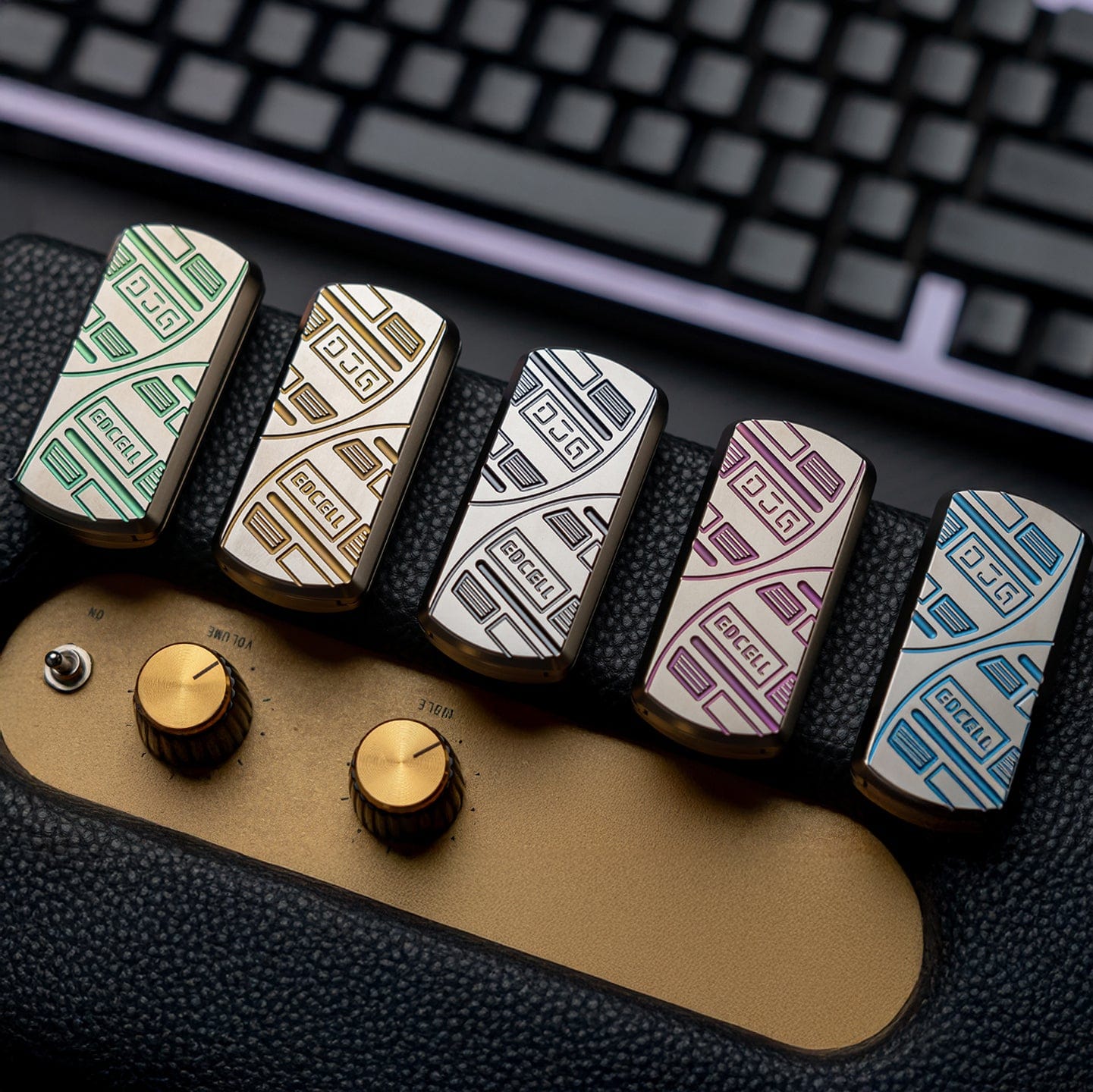 Mechanical Slider – DJG Dex Jelly Slider | Titanium EDC Push Slider