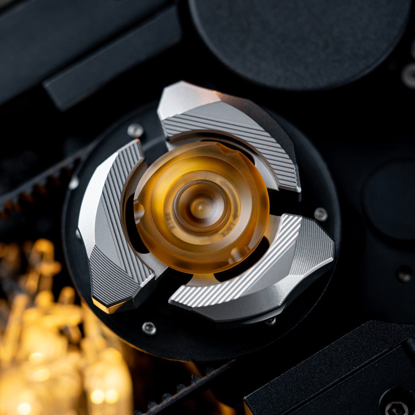 Fidget Spinner EDC – DJG Spinetic | Stainless Steel PEI Titanium EDC Spinner