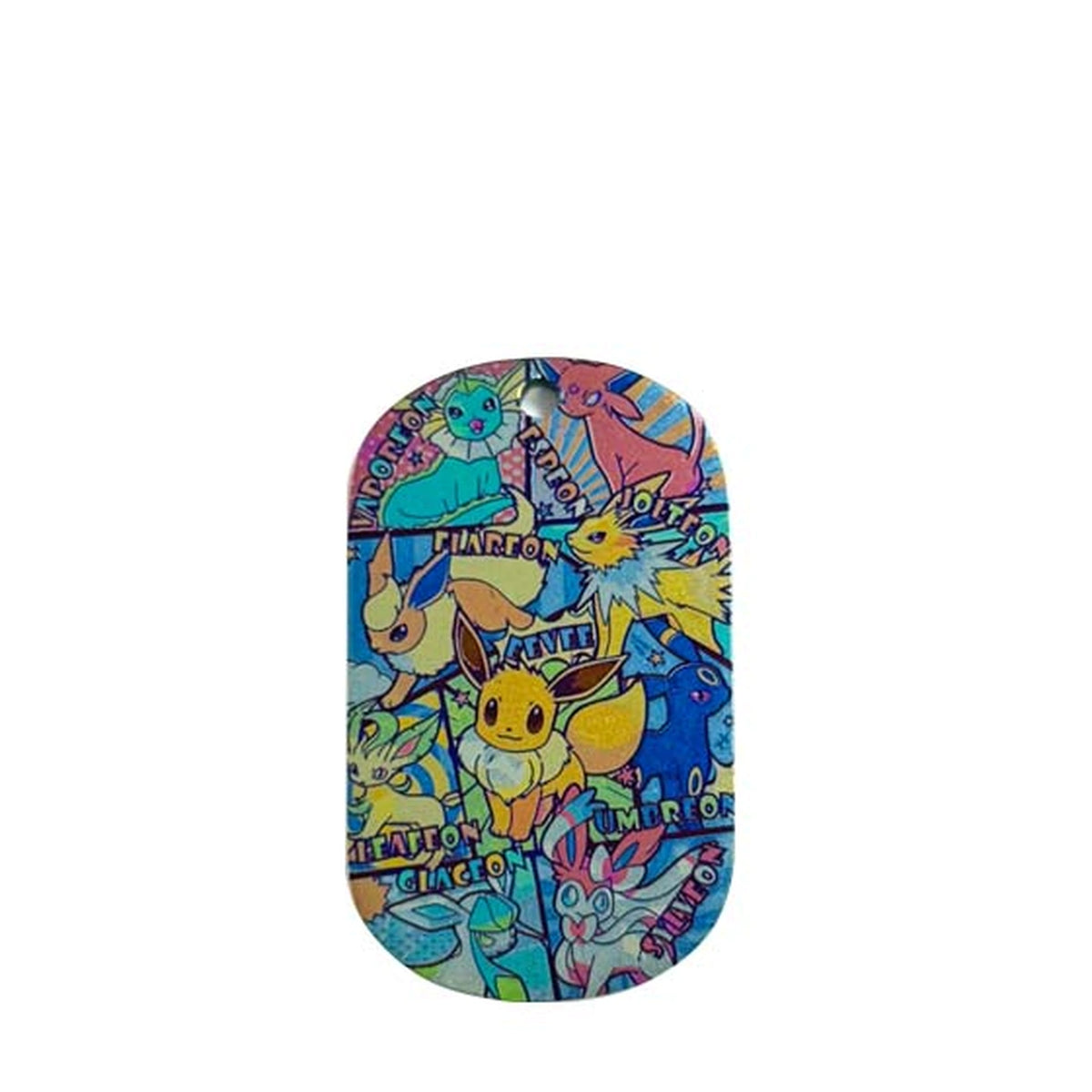 Pokemon Artwork Titanium Dog Tag: rounded illustrated dog tag on white (gallery view 04).